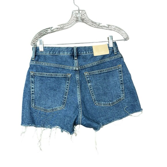 Everlane Size 27 The Cheeky Short Denim Cut Off High Rise Cotton Medium Wash - Picture 3 of 8